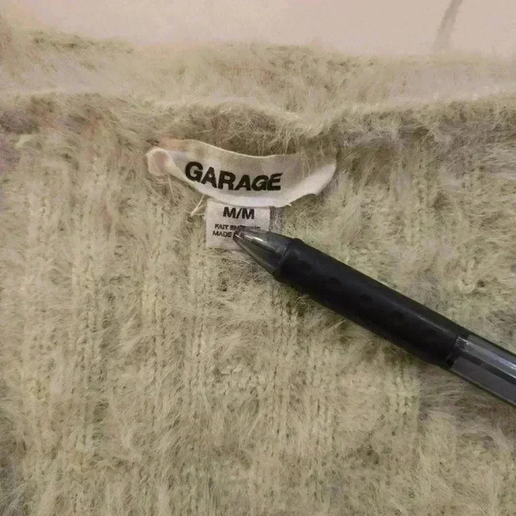 Garage Womens V-Neck Long Sleeve Knit Cardigan Mint Green Size Medium - Picture 5 of 9